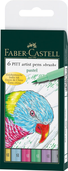 Faber Castell FC-167163 Marker znaku Faber-Castell Pitt Artist Pen pędzel A 6 pastel