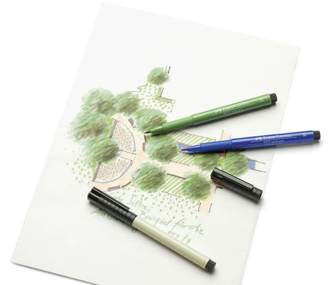Faber Castell FC-167397 Zeichenstift Pitt Artist Pen 250 Gold