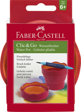 Faber Castell FC-181517 Wasserbecher Clic Go Pink Orange