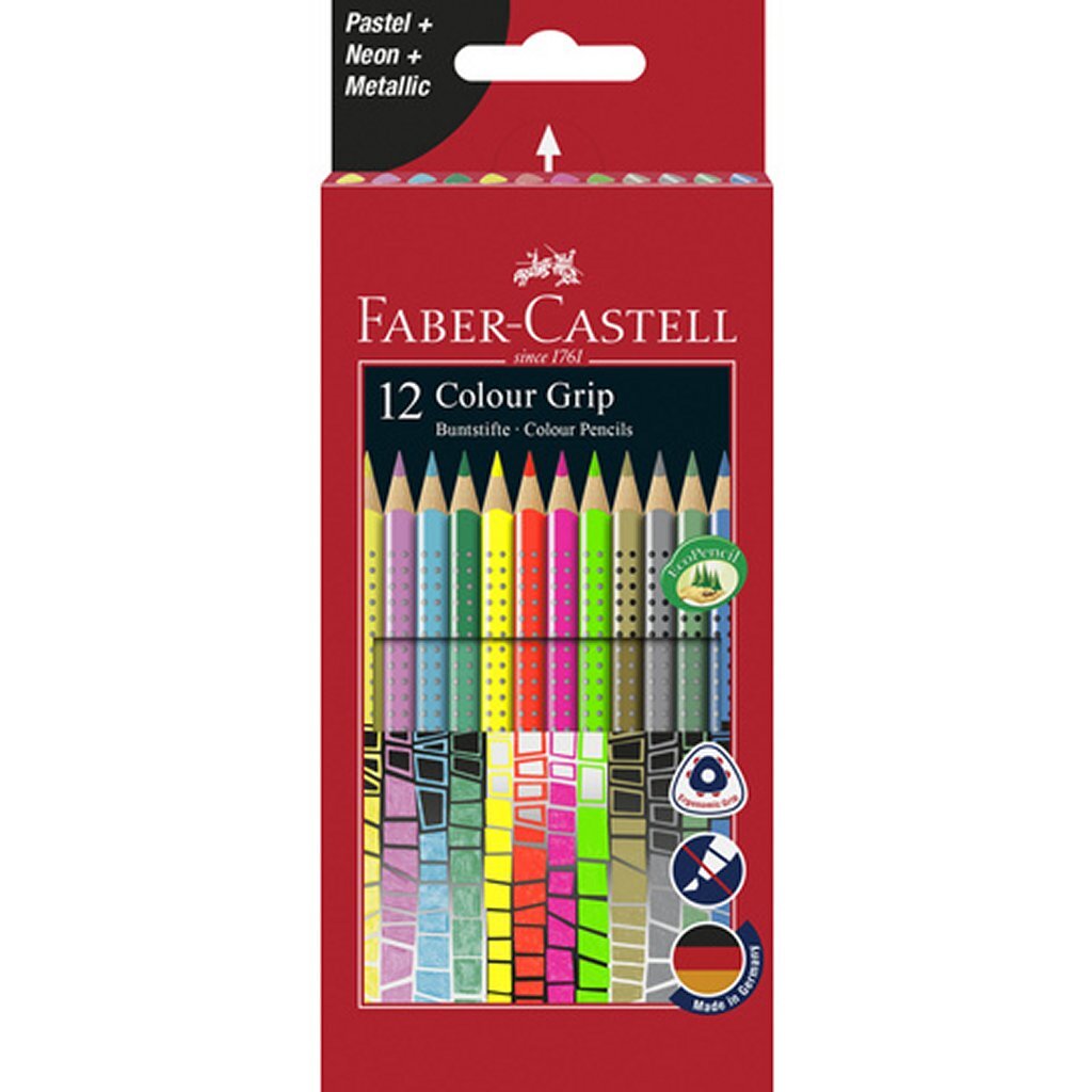 Faber Castell FC-201569 Color Grip Buntstifte 12 Stück