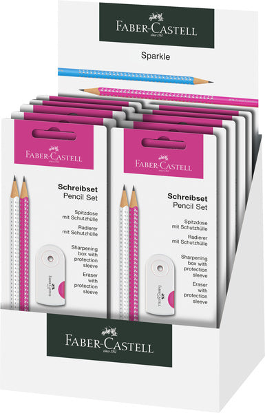 Faber-Castell FC-218495 Schreibset Faber-Castell Sparkle White Pink