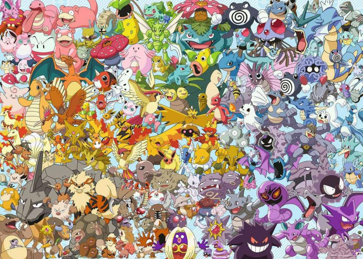 Ravensburger Jigsaw Puzzle Pokémon Charaktere, 1000st.