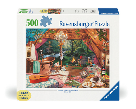 Ravensburger Puzzle Cozy Glamping - Puzzle - 500 großformatige Teile