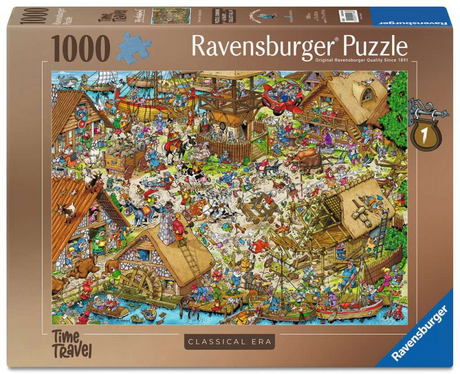 Ravensburger Ray's Comic-Serie – Zeitreise 1 – klassische Ära – 1000-teiliges Puzzle