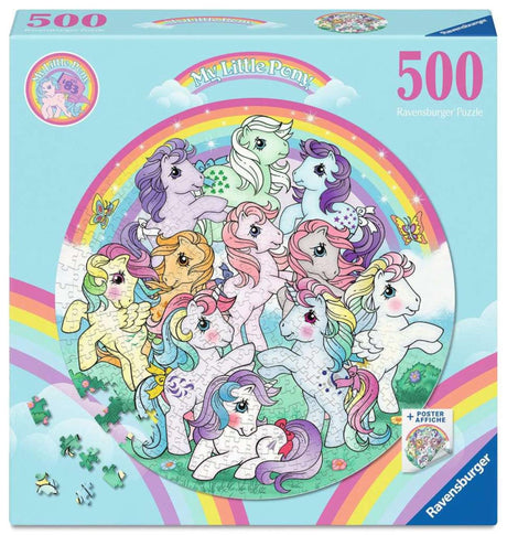 Ravensburger ronde puzzel my little pony - 500 stukjes