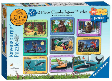 Ravensburger puzzel the gruffalo en andere verhaaltjes - my first puzzles - 9x2 stukjes