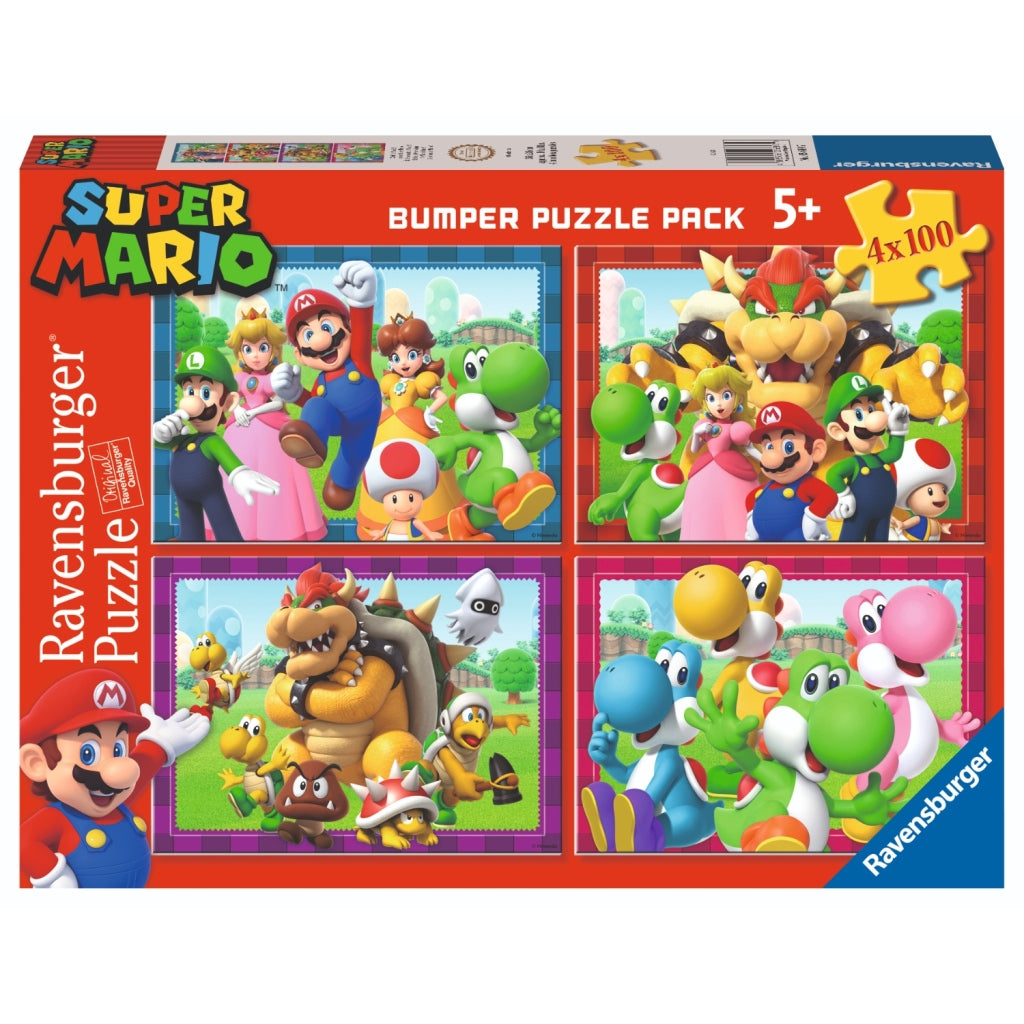 Ravensburger 4in1 Puzzel Super Mario 4x100 Stécker