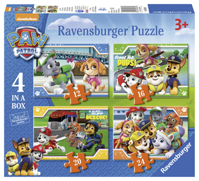 Ravensburger Puzzle Paw Patrol, 4-in-1