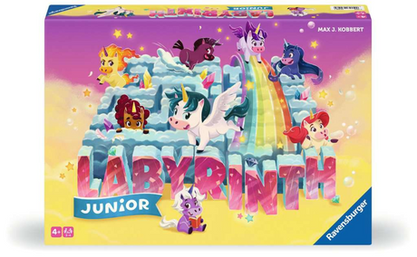 Ravensburger - Junior Labyrinth Einhorn - Brettspiel - 2-4 Spieler