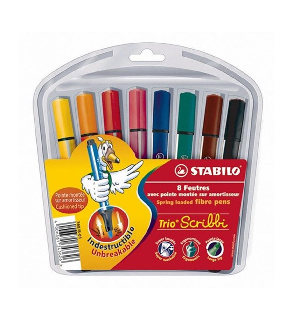 Stabilo Trio Scribbi Federmäppchen 8 Farben