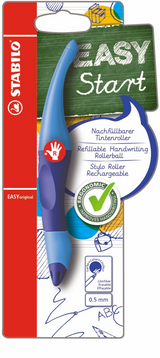 Stabilo easyoriginal – ergonomischer Tintenroller – Rechtshänder – blaue Tinte – nachfüllbar – blau