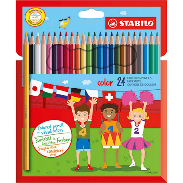 Stabilo Color - Buntstift - Set mit 24 Teilen