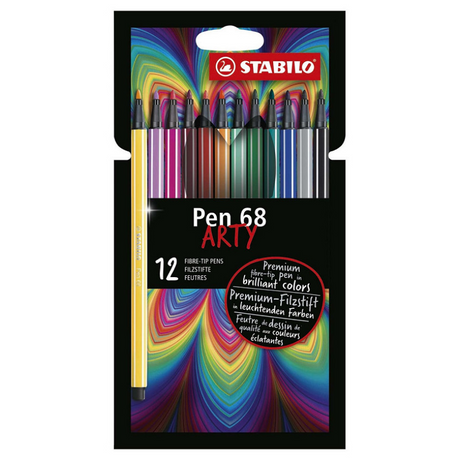 Stabilo Pen 68 – Filzstift – Arty – Set mit 12 Sets