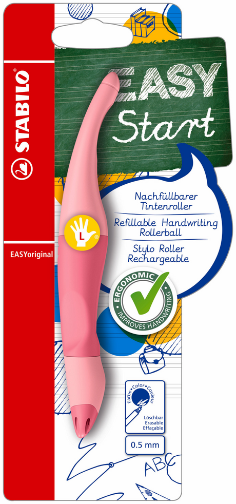 Stabilo easyoriginal Tintenroller für Linkshänder, puderrosa