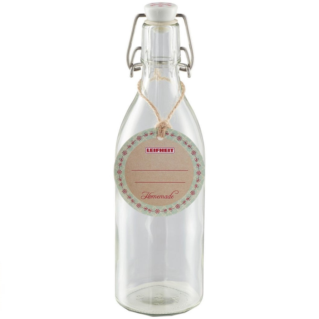 Leifheit 3187 bouteille de weck ronde 500 ml d'acier inoxydable en verre