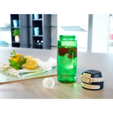 Leifheit 3267 Flip Tritan Drinking bottle 550 ml of green