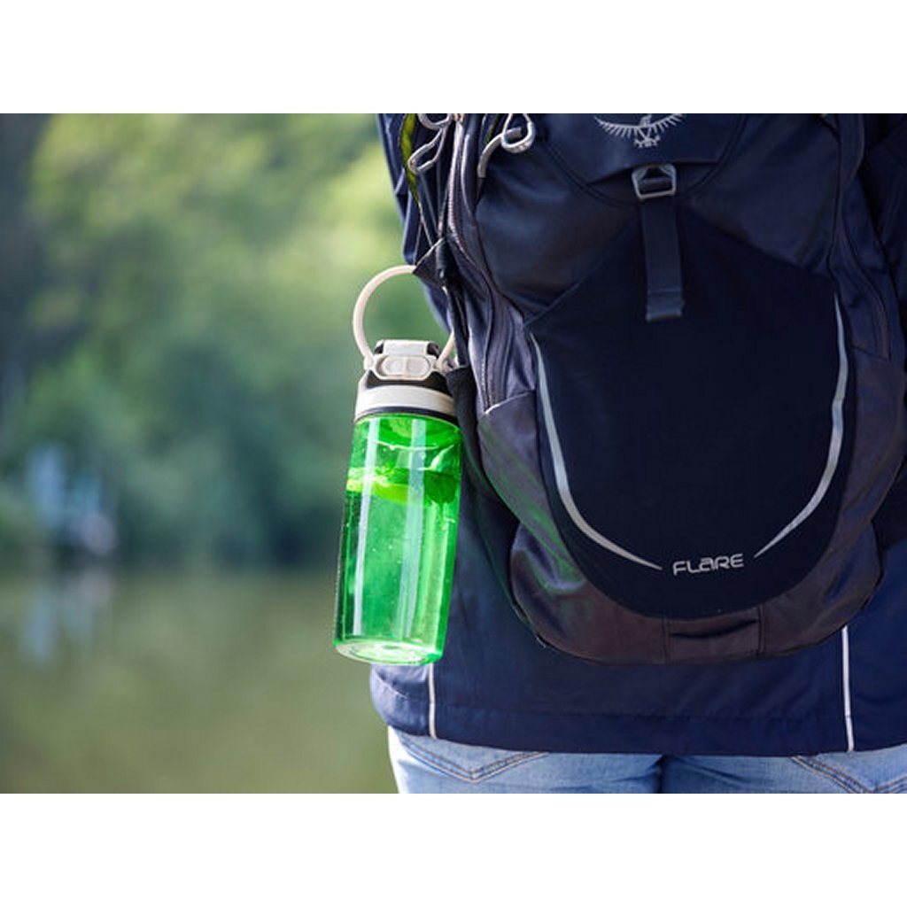 Leifheit 3267 Flip Tritan Drinking bottle 550 ml of green