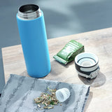 Leifheit Leifheit Thermosfless flip 600 ml of water blue