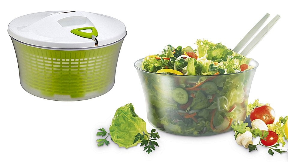 Leifheit Comfortline Salatschleuder - grün weiß