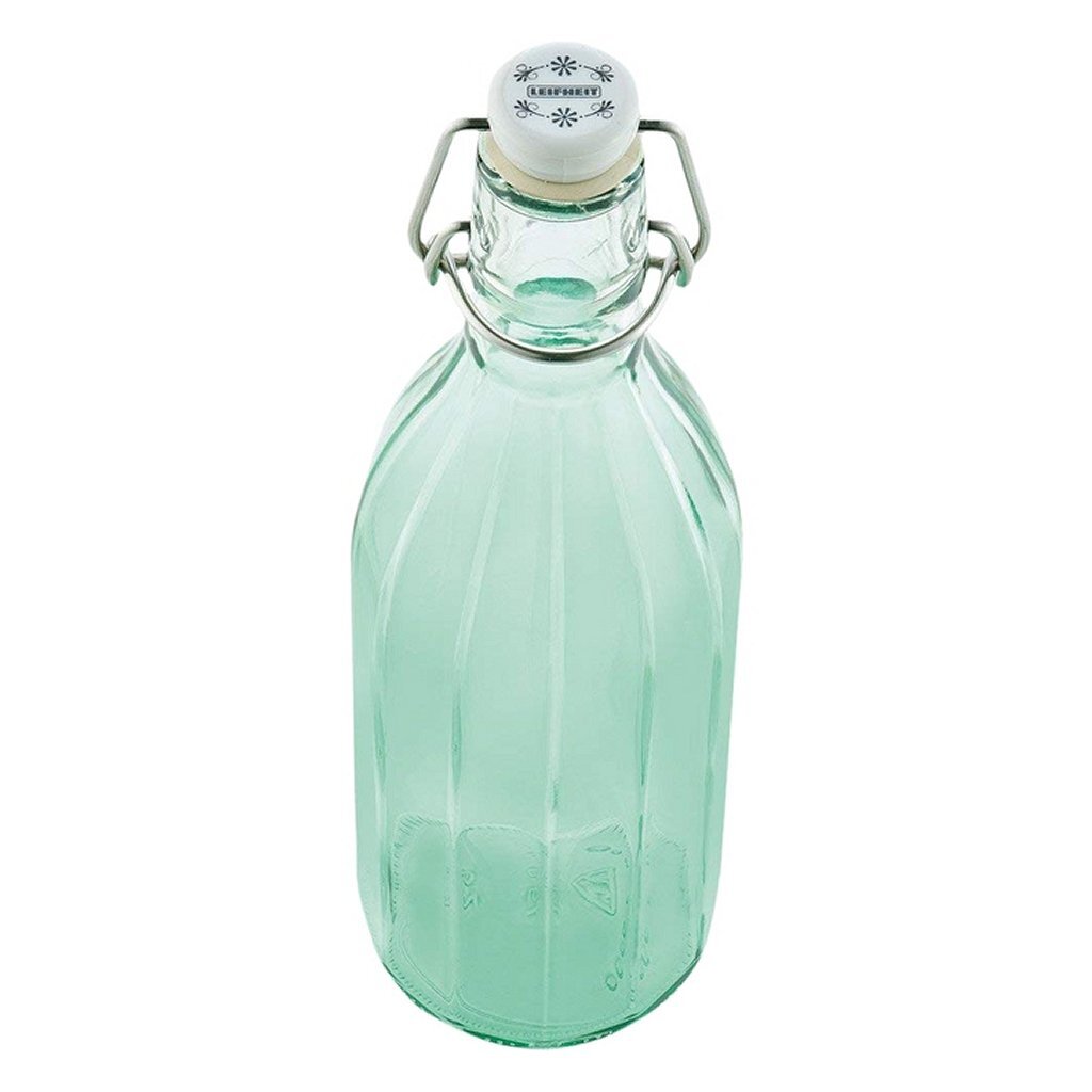 Leifheit 36322 Bouteille de facette en verre 0,5 L vert transparent