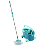 Leifheit 52102 Clean Twist Disc Mopp Komplettes System mit Rädern Blau