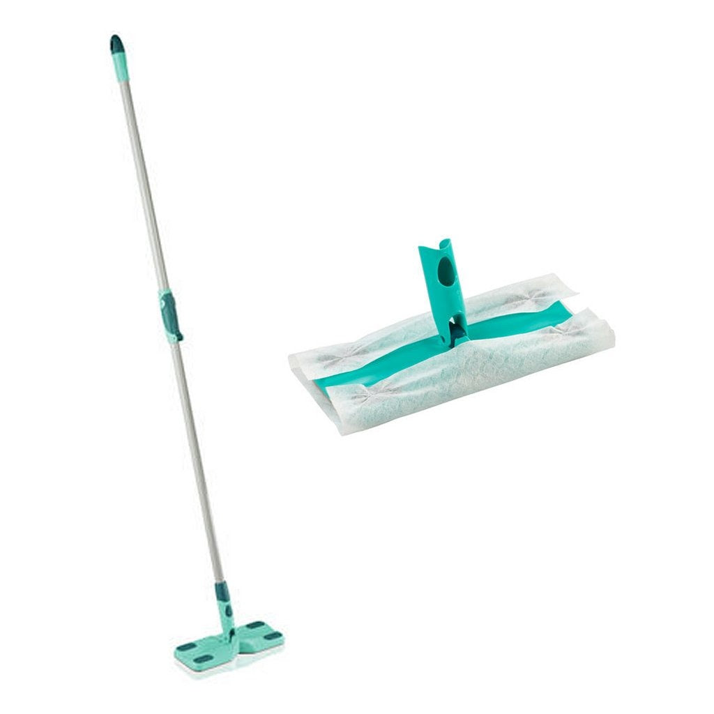 Leifheit Leifheit 56678 Clean Away S Gulvvisker med teleskopstål + 5 klude 26x80-130 cm