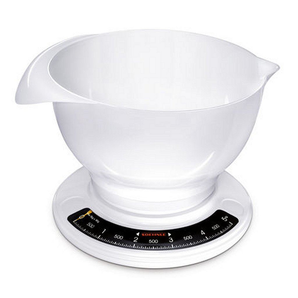 Soehnle 65054 Culina Pro Analog Kitchen Scale med blandeskål 2.5L White