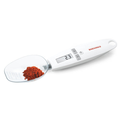 Soehnle Cooking Star Löffelwaage – digitale Küchenwaage – 0,1 Genauigkeit – bis 500 Gramm – weiß