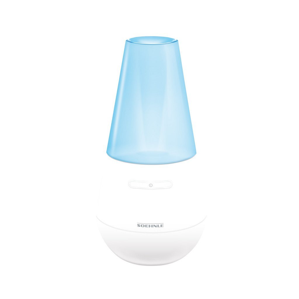 Soehnle 68025 Valencia Aroma-Diffusor mit blauer LED-Lampe weiß
