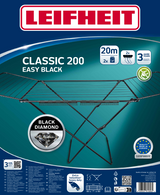 Leifheit 81696 Classic 200 Easy Wäscheständer schwarz