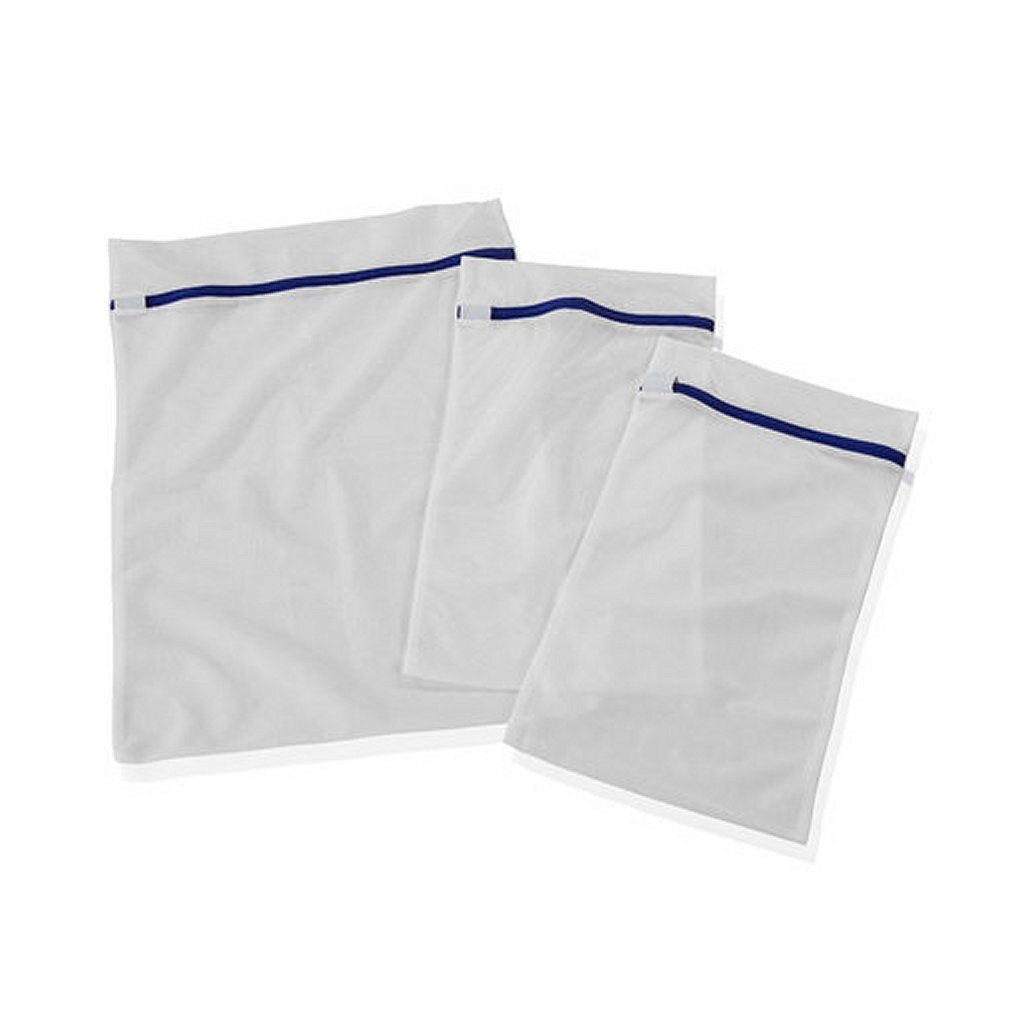 Leifheit 81726 Washing bags 3 pieces white blue