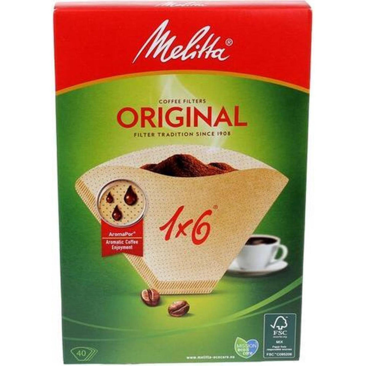 Melitta Filter 1x6 40 braun