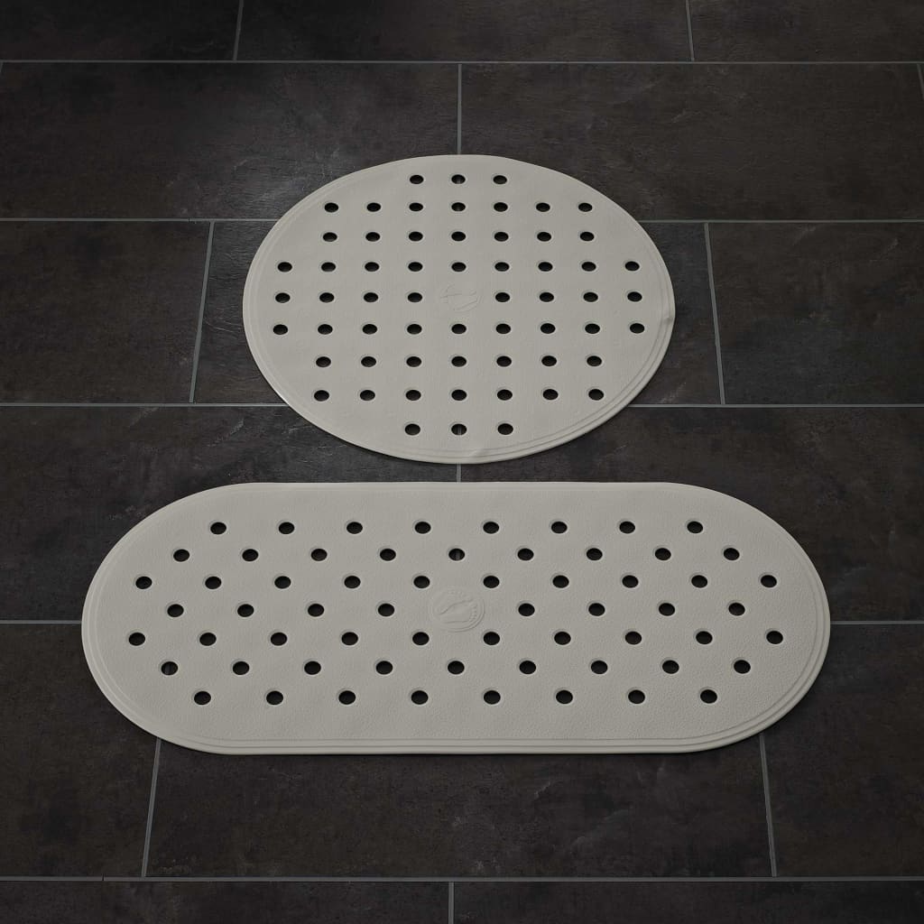 Ritterbadmatte Anti-Slip-Aktion grau