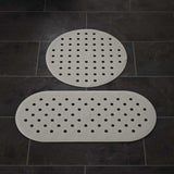 Ritterbadmatte Anti-Slip-Aktion grau