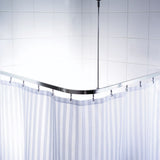 Ridder Corner Dusche Curil Rail mit Haken Universal Chrom 52500