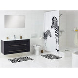 Ridder Ridder Shower Mat Zebra 54x54 cm blanco y negro