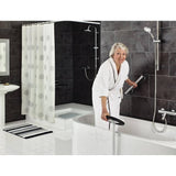 Ridder Badezimmergriff Premium 30 cm Aluminiumchrom schwarz