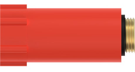 Kirchhoff Kunststoff-Baustopfen, rot, 1 2 , Messinggewinde - 989135355