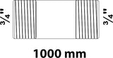 Kirchhoff smeedijzeren pijpnippel, verzinkt, 3 4 x 1000 mm, (23) - 989824155