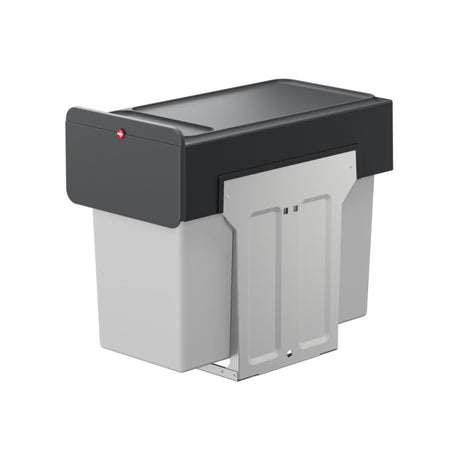 Hailo inbouwemmer eco-line duo l 2x14 l staal zwart