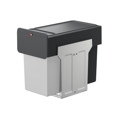 Hailo inbouwemmer eco-line trio l 3x10l staal zwart