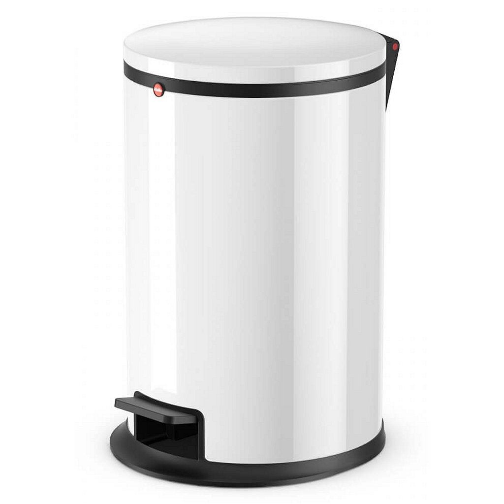 Hailo Hailo 0517-030 Pure M Pedal Bin 12L White