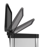 Hailo öko duo plus m Mülleimer - Mülltrenner - 2 x 9 l - Edelstahl