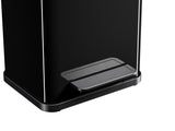 Hailo 0622-260 öko duo plus m Treteimer 2x 9l silber schwarz