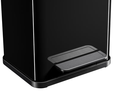 Hailo 0622-260 öko duo plus m Treteimer 2x 9l silber schwarz