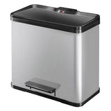 Hailo 0630-220 öko duo plus l Treteimer 17+9l Edelstahl Silber