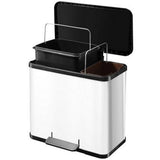 Hailo 0630-230 Oko Duo Plus L Pedal Eimer 17+9l Weiß schwarz