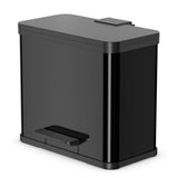 Hailo hailo pedal bin oko duo plus velikost l 17+9 l črna 0630-260