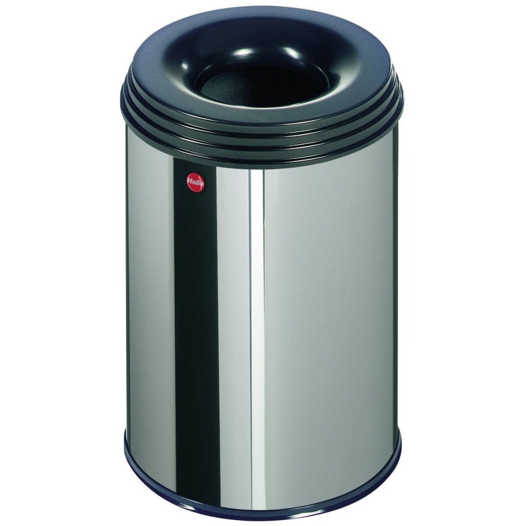 Hailo 0915-022 Profiline Safe M Paste bin 14l rostfritt stål svart