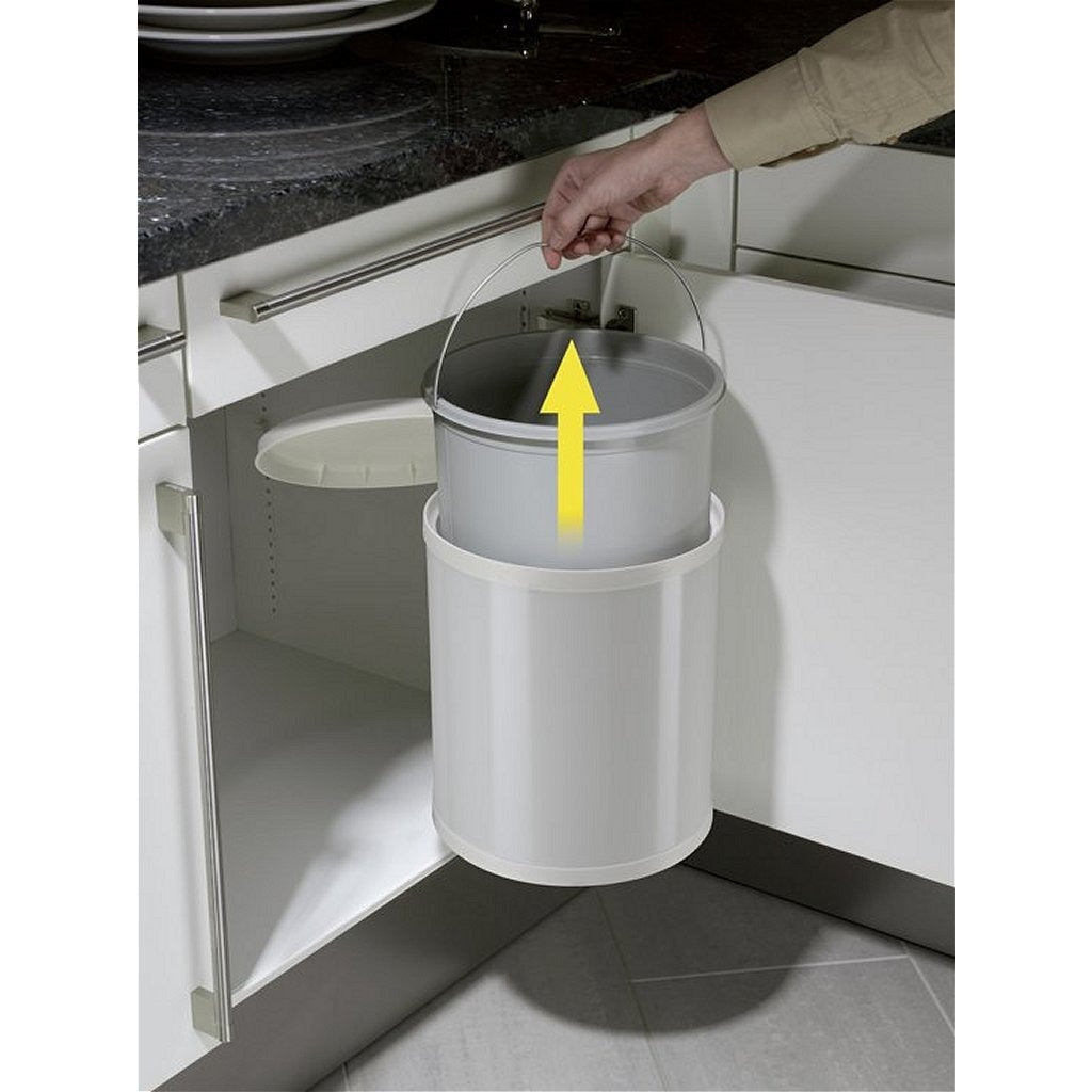 Hailo 3555-001 Compact-Box M Müll kann 15 l Weiß